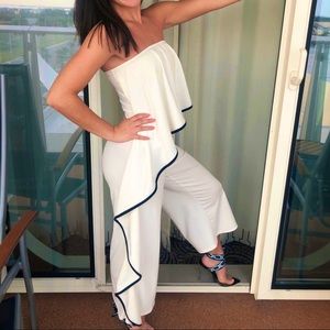Flowy Black and White Jumpsuit